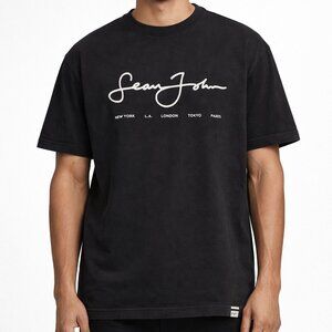 Men's Vintage Sean John Black T-shirt - XL